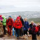 Queen Sonja opened "Keiserstien" - a new trail up to a vantage point outside Bodø. Photo: Lise Åserud, NTB scanpix.